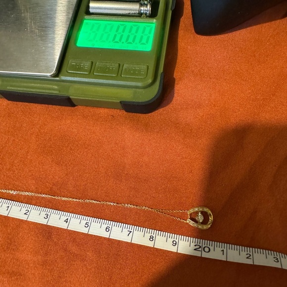 Necklace 18k Japan Gold with dancing solitaire diamond - Picture 5 of 7